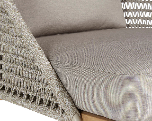 Sunpan Andria Lounge Chair - Palazzo Taupe / Arashi Black