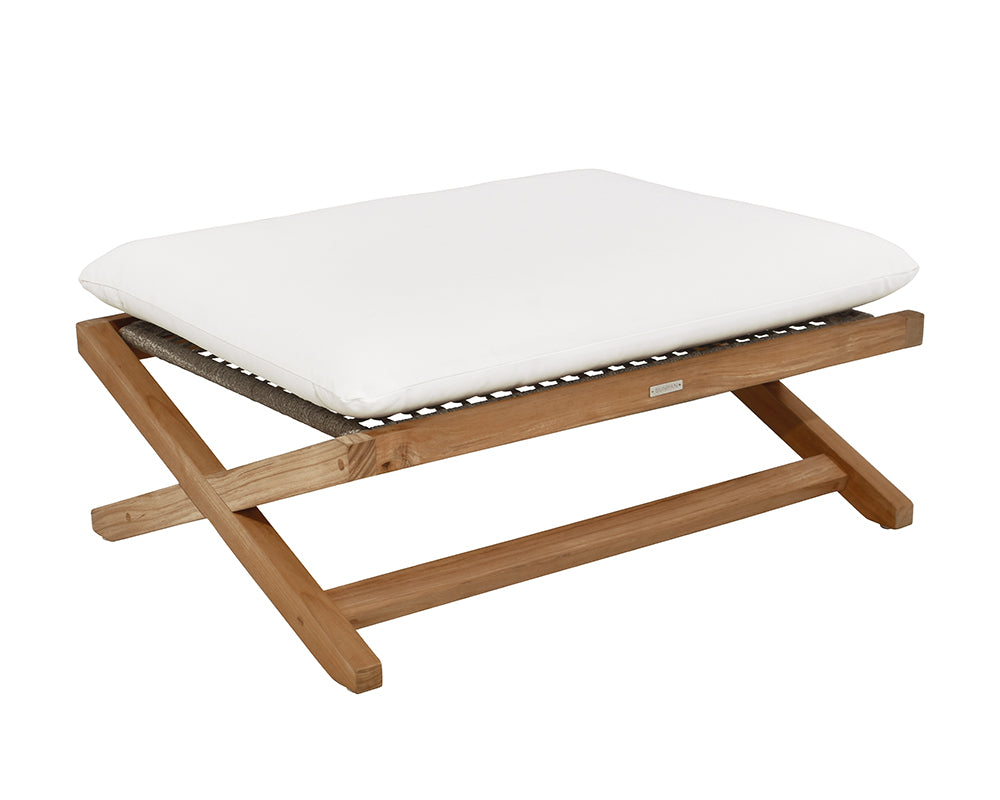 Sunpan Bari Teak Stool in Charcoal