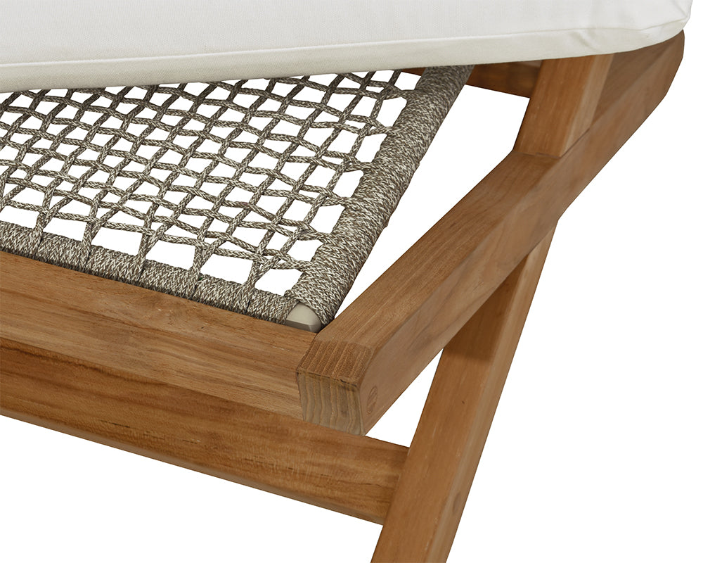 Sunpan Bari Teak Stool in Charcoal