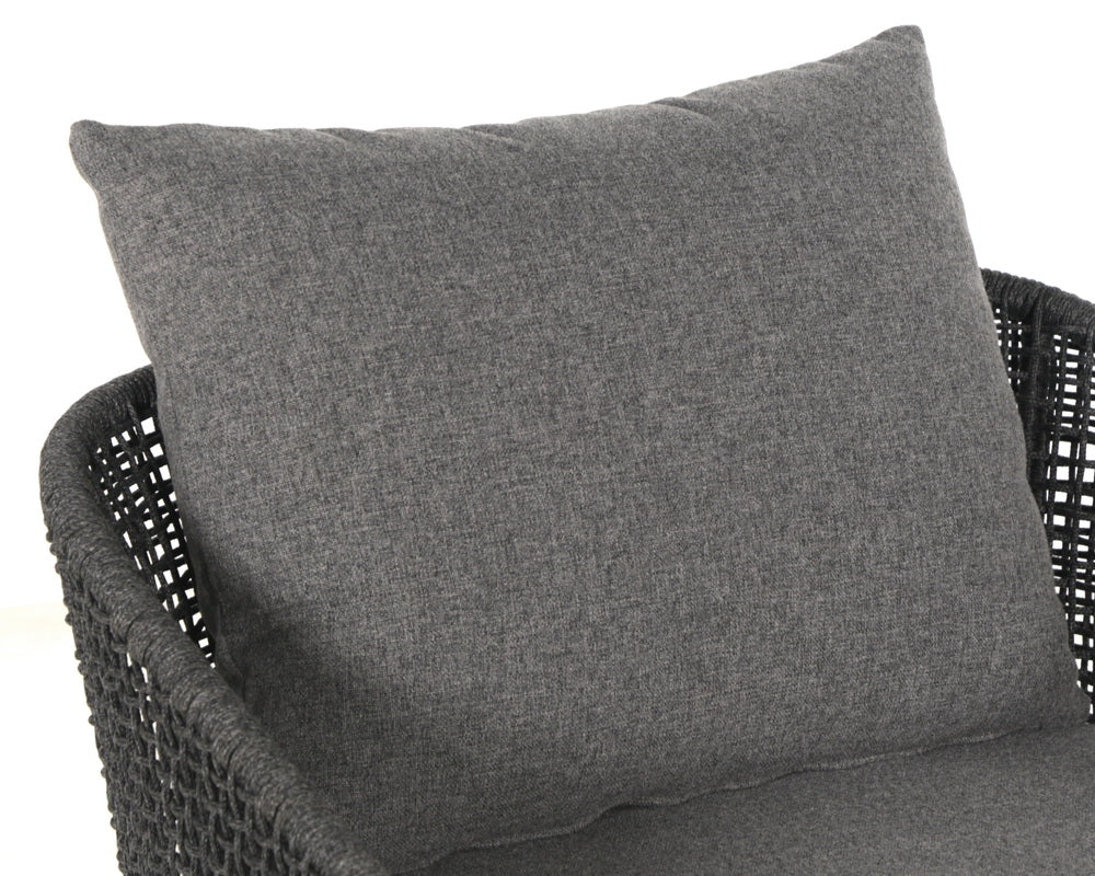Sunpan Capri Lounge Chair in Natural and Gracebay Grey/Smoke Grey and Copacabana Marble / Drift Brown