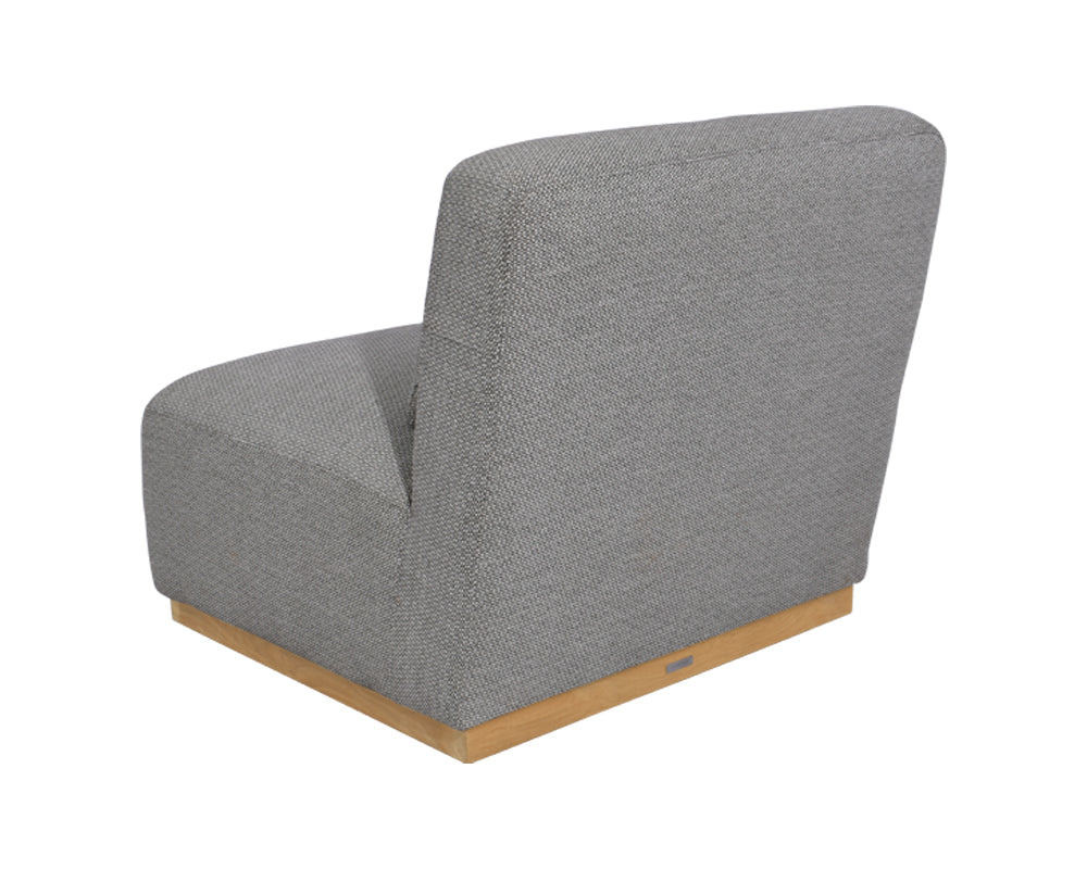 Sunpan Carbonia Swivel Lounge Chair In Fontelina Grey/Palazzo Taupe