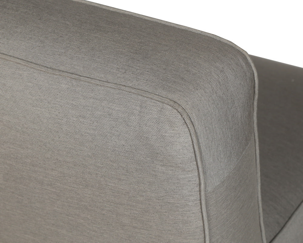 Sunpan Carbonia Swivel Lounge Chair In Fontelina Grey/Palazzo Taupe