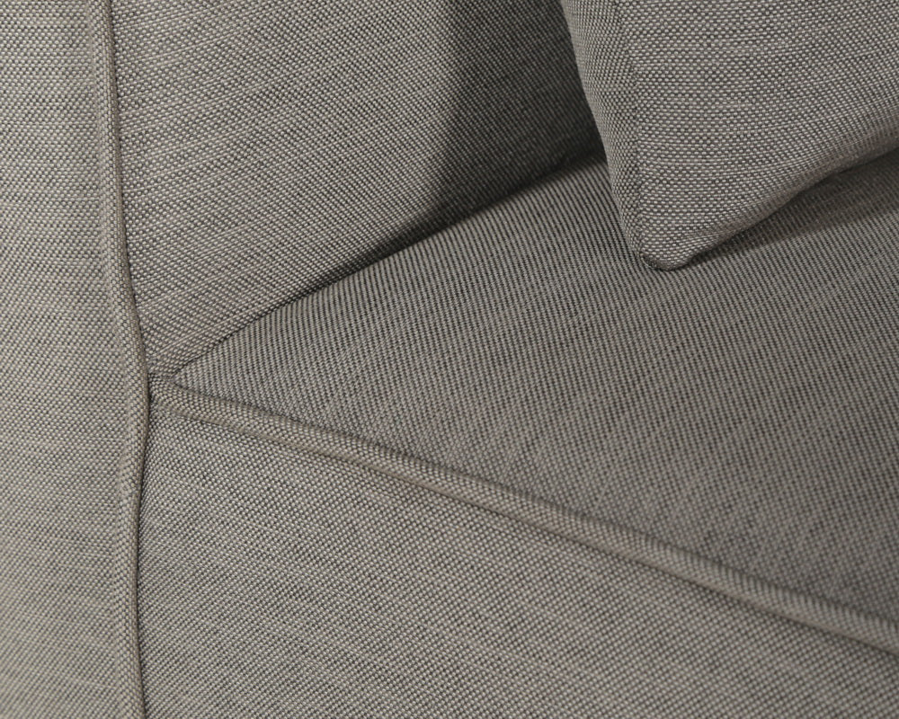 Sunpan Carbonia Swivel Lounge Chair In Fontelina Grey/Palazzo Taupe