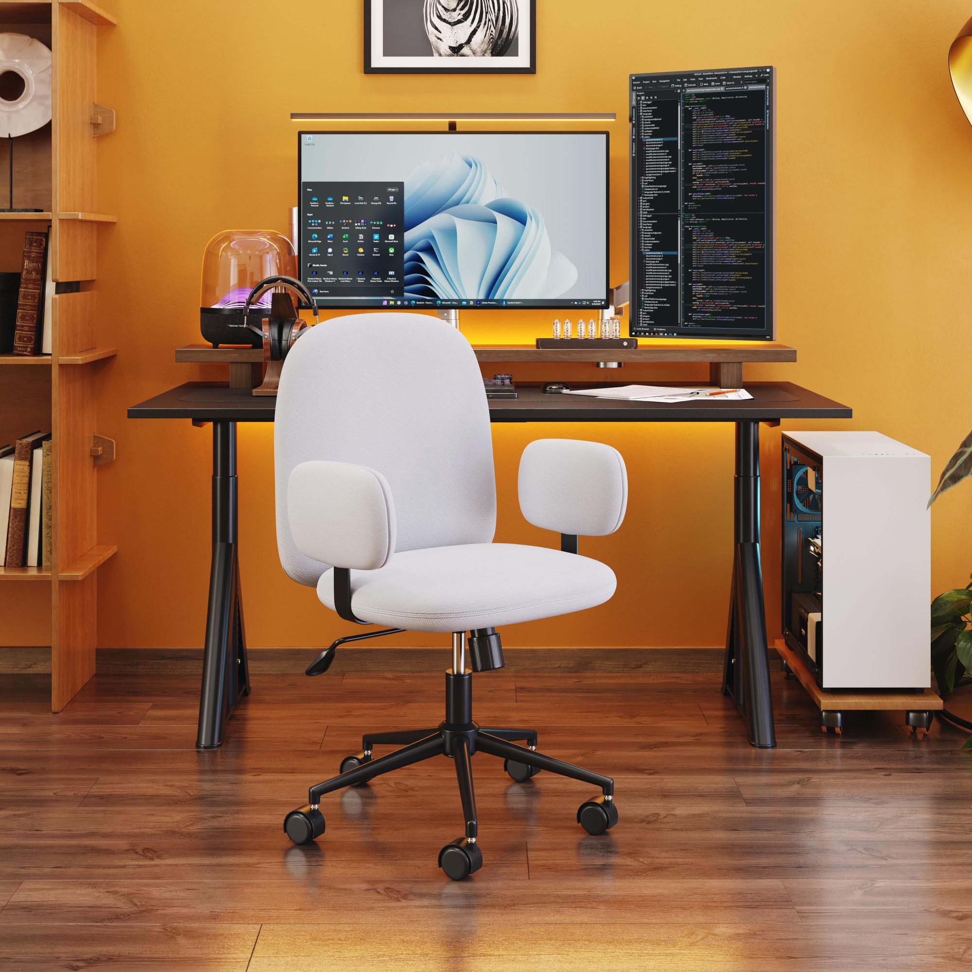 Zuo Modern Lionel Office Chair in Beige/Olive Green