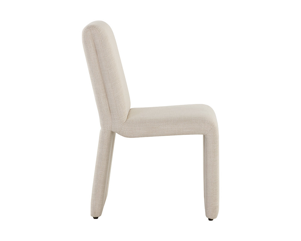 Sunpan Cascata Dining Chair in Effie Linen / Meg Rust / Moss Green / Marseille Black/Camel Leather