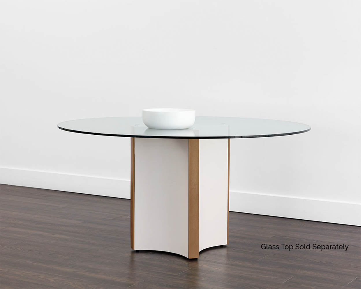 Sunpan Danbury Dining Table Base - Modern Cream