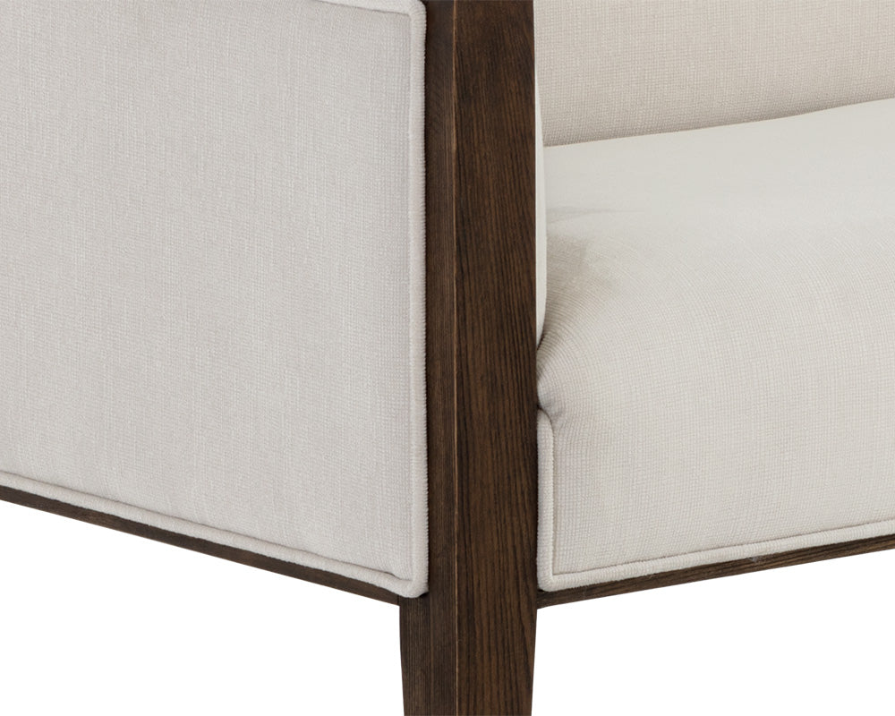 Sunpan Babel Bench in Cube Mist Grey