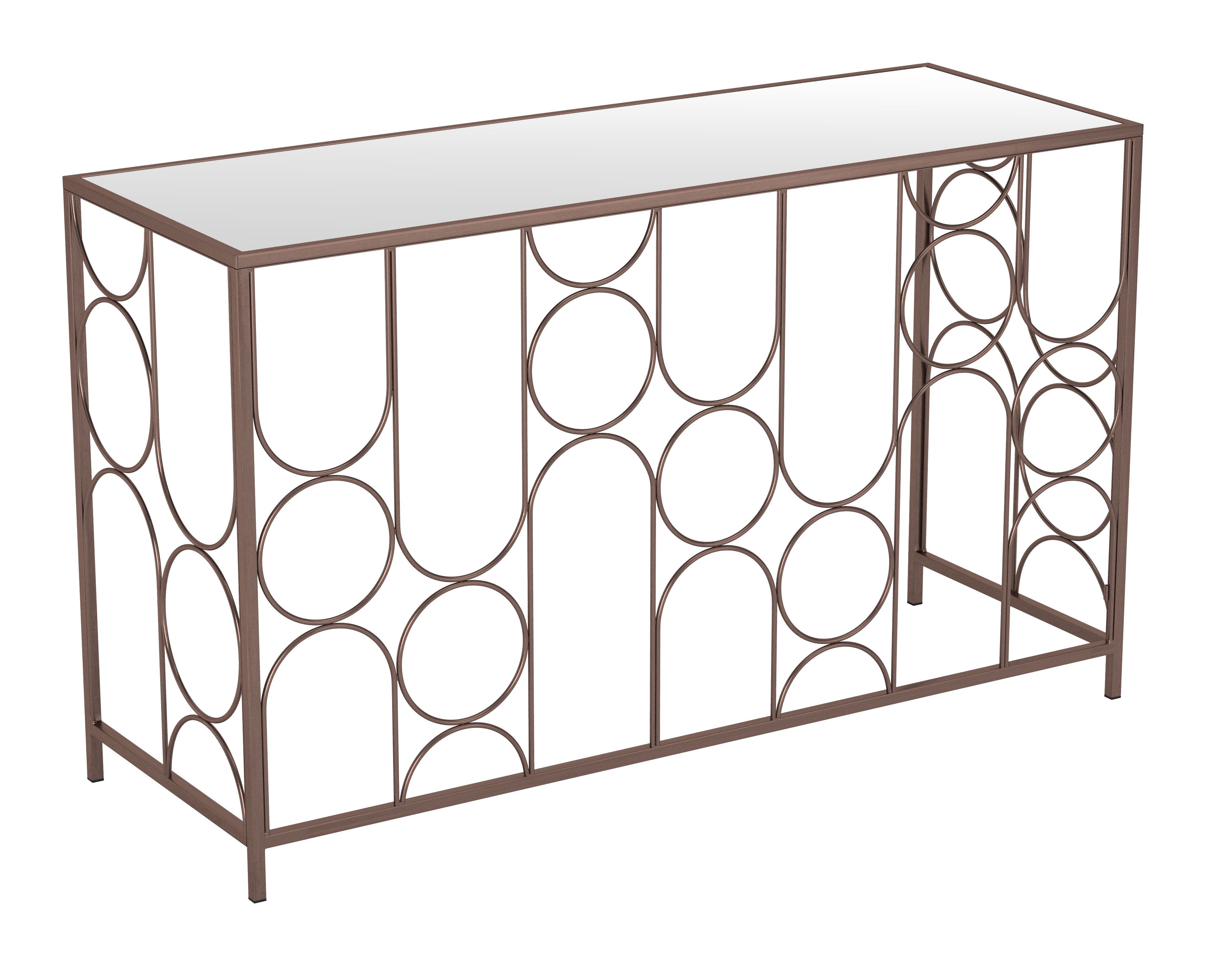 Zuo Modern Convale Console Table in Bronze