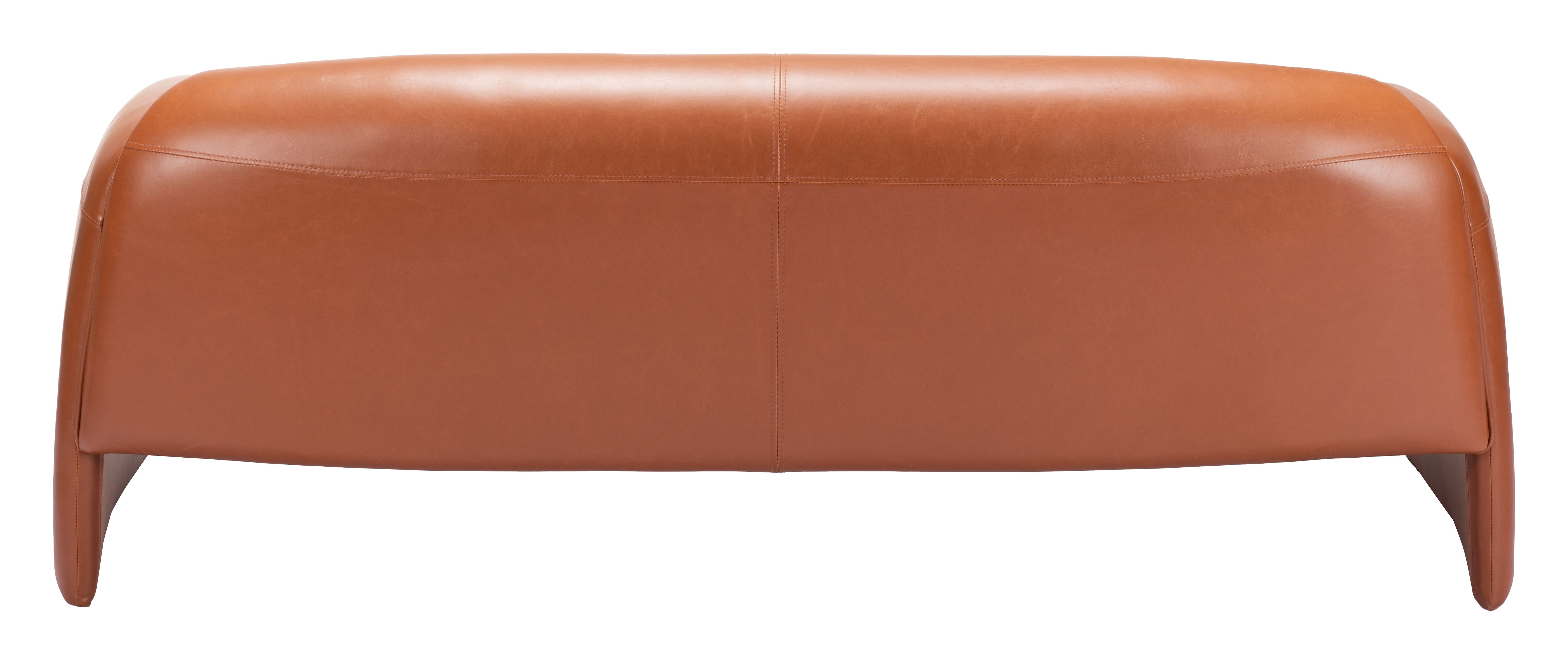Zuo Modern Horten Sofa in Brown/Red