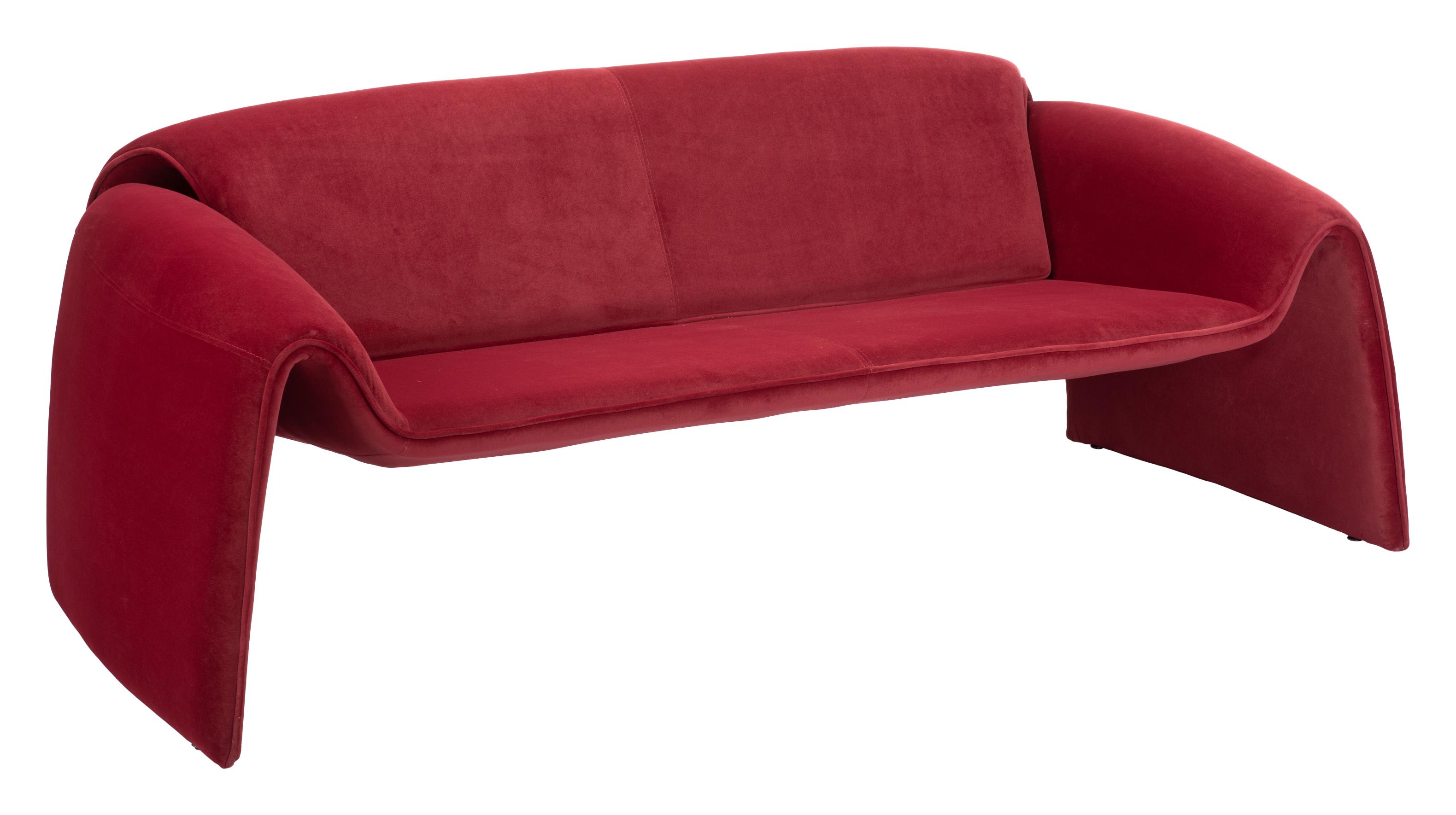 Zuo Modern Horten Sofa in Brown/Red