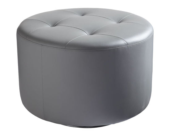SUNPAN Domani Swivel Ottoman - Large In Graphite/Onyx/Orange/Snow
