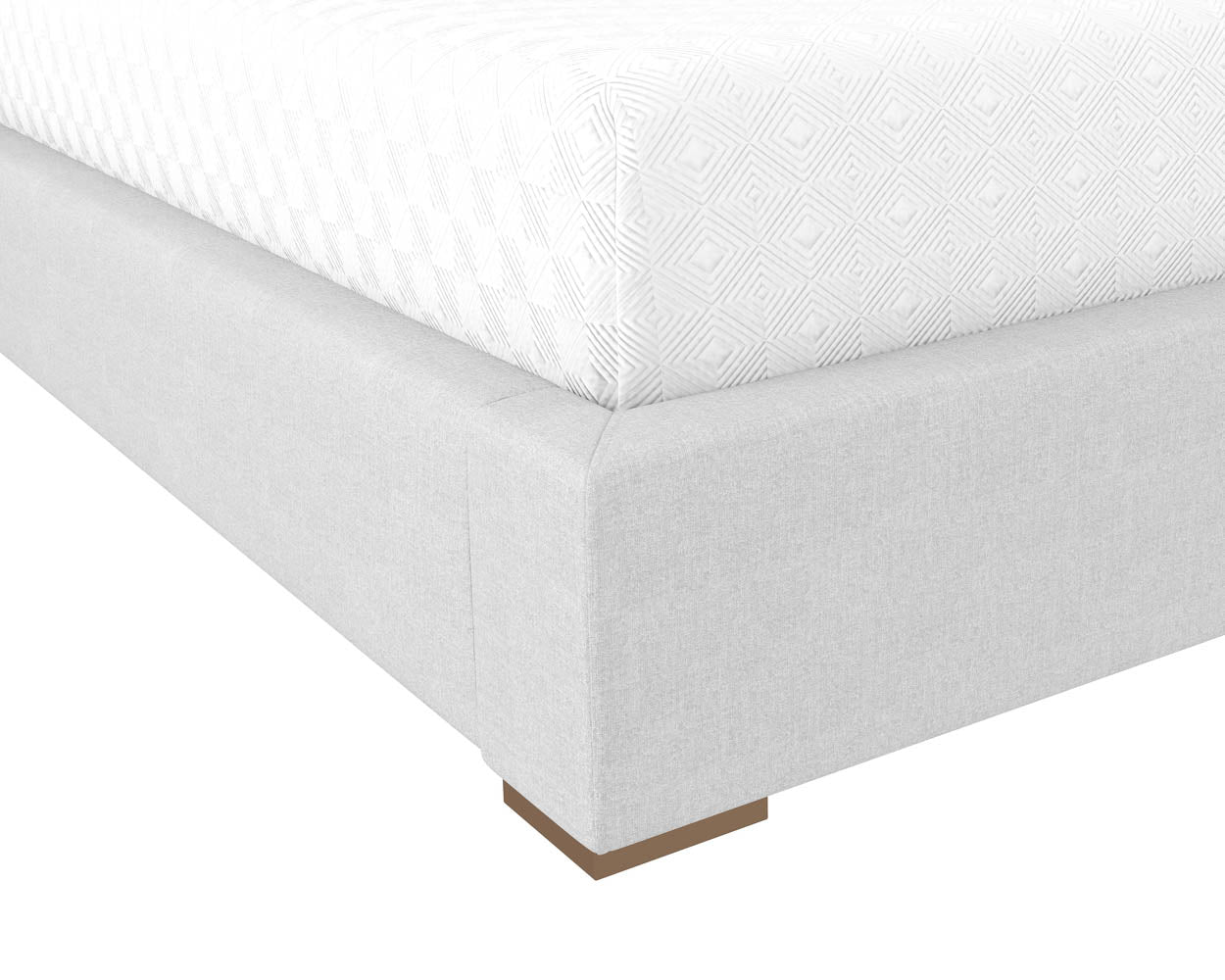 Sunpan Clara Bed In Ernst Sandstone/Silverstone - King