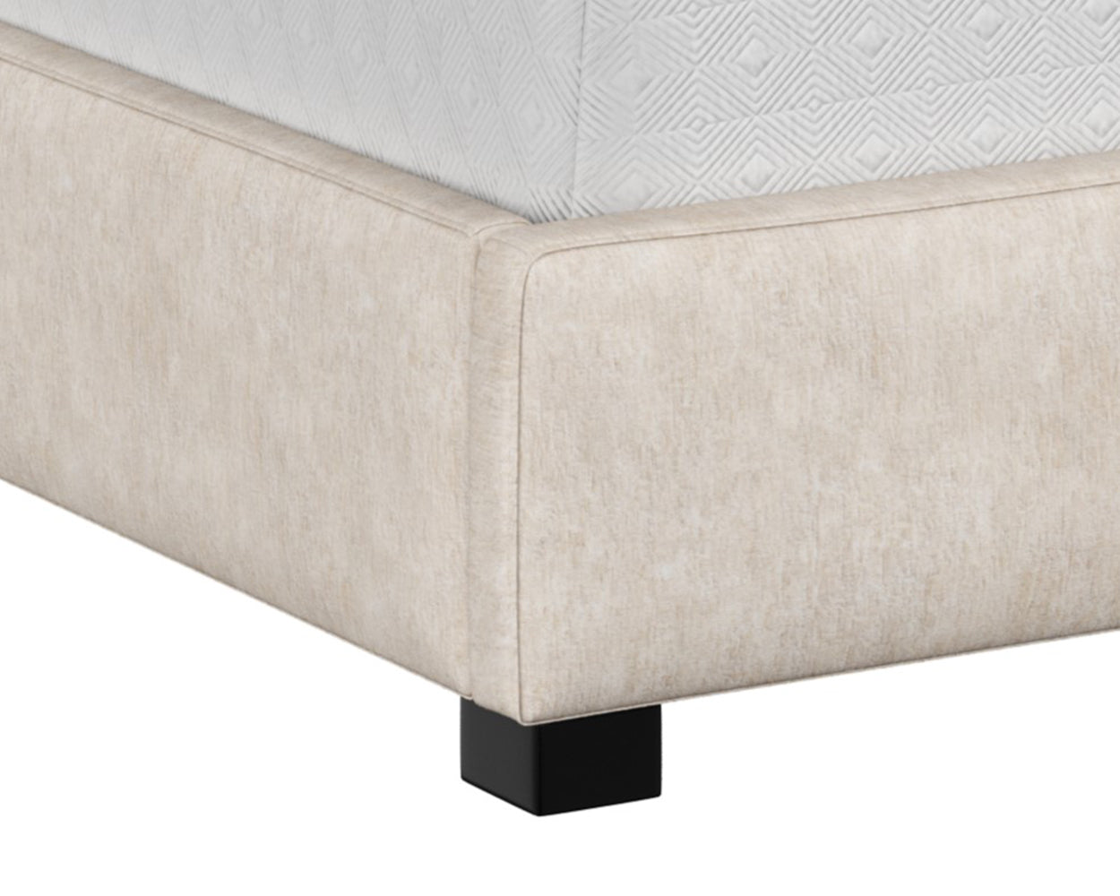 Sunpan Clemonte Bed In Dream Cream/Liv Indigo/Polo Club Stone - King