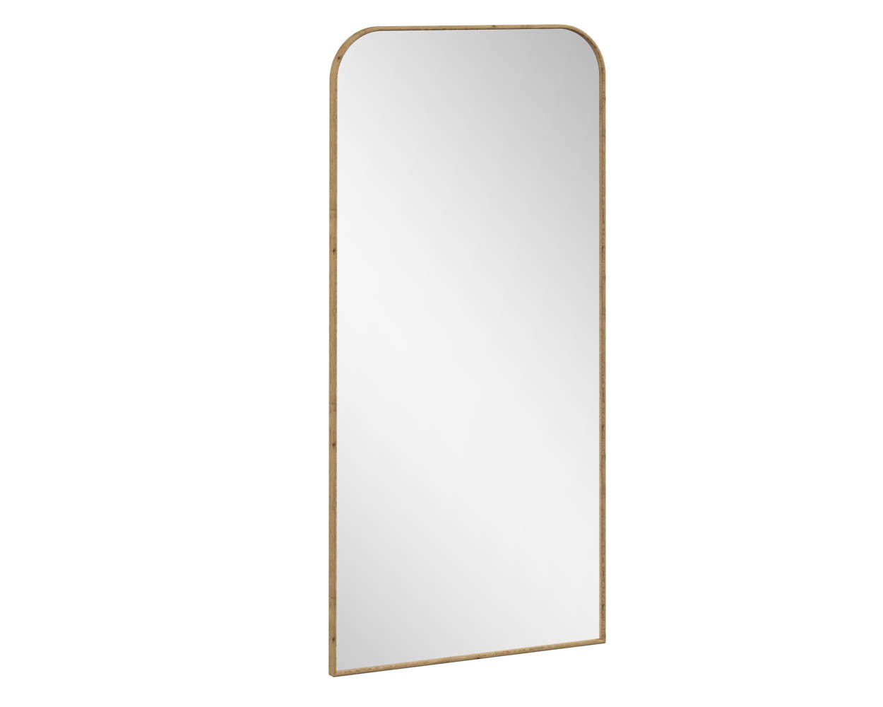 Sunpan Calabasas Floor Mirror In Rustic Oak