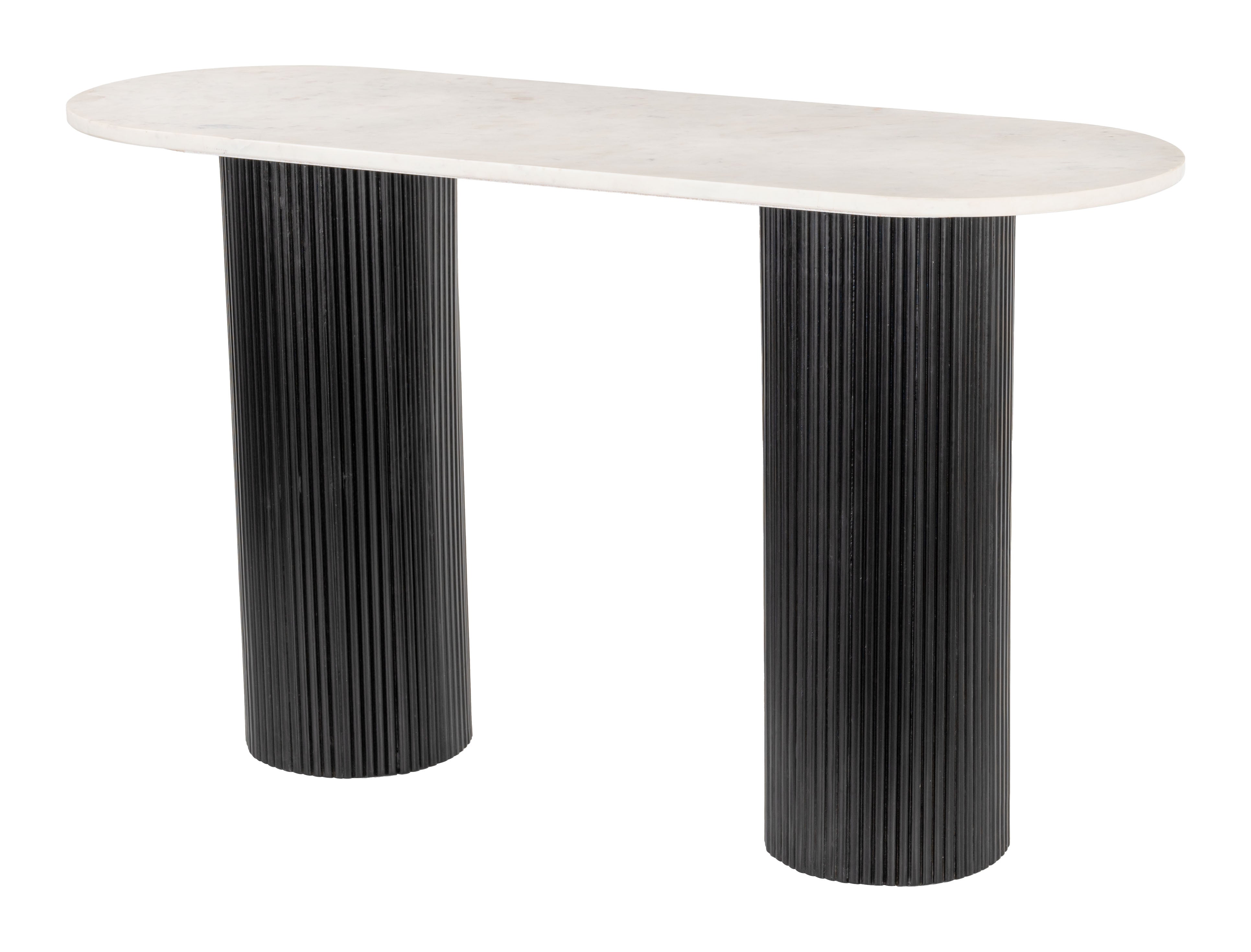 Zuo Modern Izola Console Table in White and Black