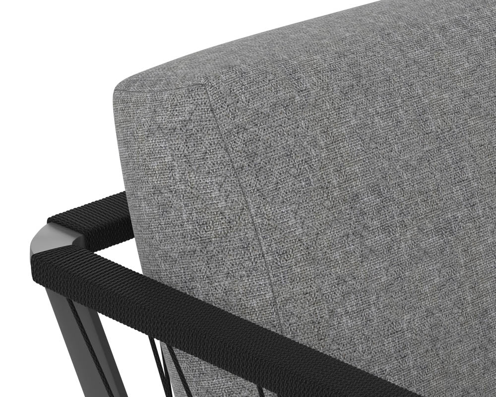 Sunpan Catania Sofa In Dark Grey And Copacabana Grey/Grey And Palazzo Taupe