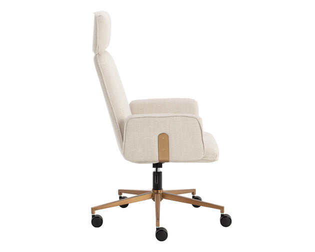 Sunpan Kalev Office Chair - Chacha Cream