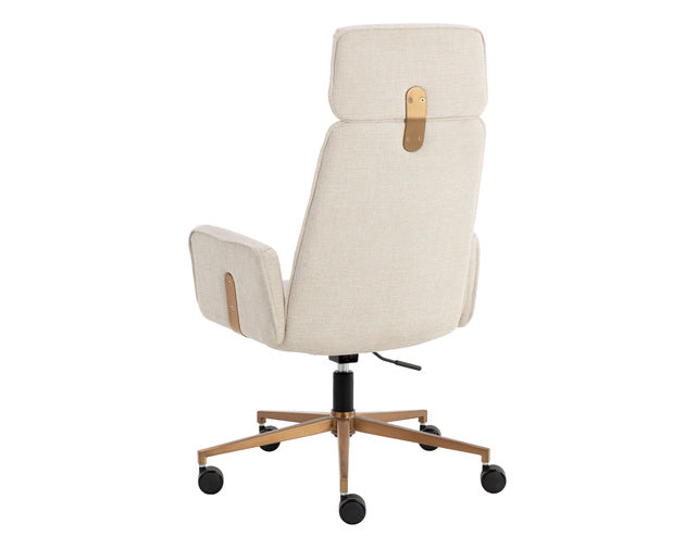 Sunpan Kalev Office Chair - Chacha Cream