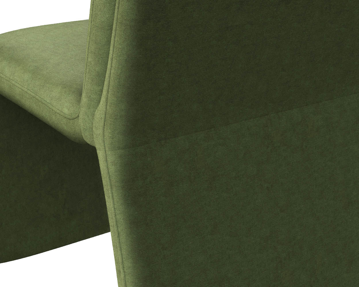 Sunpan Cascata Dining Chair in Effie Linen / Meg Rust / Moss Green / Marseille Black/Camel Leather