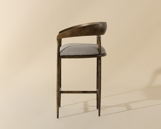 Sunpan Zanatta Counter Stool - Zenith Taupe Grey