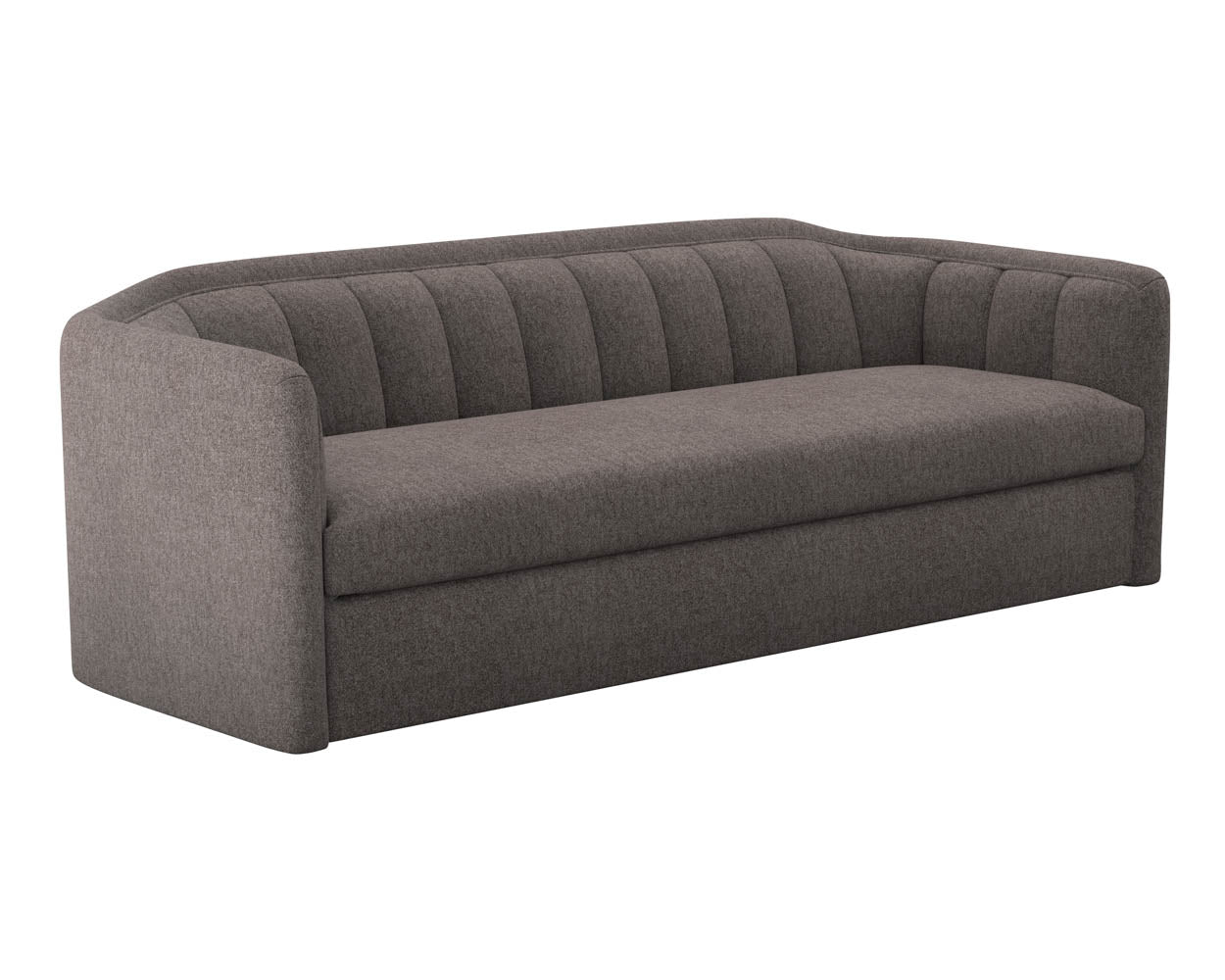 Sunpan Birrit Sofa in Alaska Hedgehog Brown / Noble Grey / Dove Cream