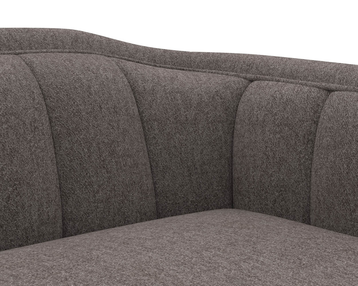 Sunpan Birrit Sofa in Alaska Hedgehog Brown / Noble Grey / Dove Cream