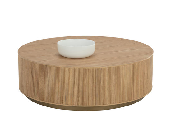 Sunpan Kalla Coffee Table - Rustic Oak / Charcoal