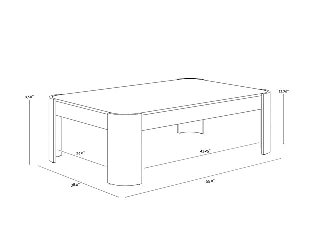 Sunpan Irvine Coffee Table