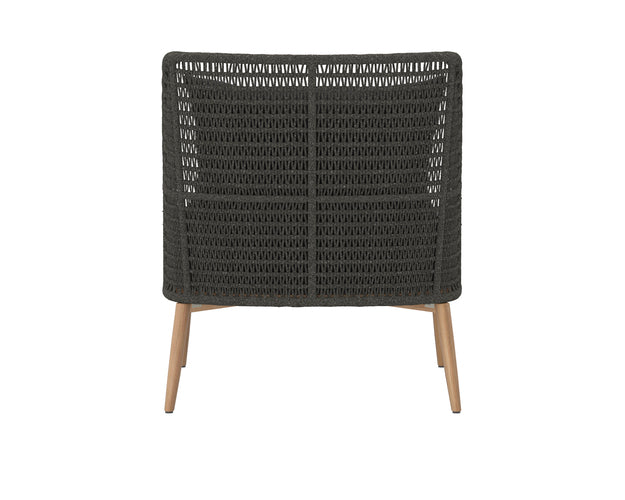 Sunpan Andria Lounge Chair - Palazzo Taupe / Arashi Black