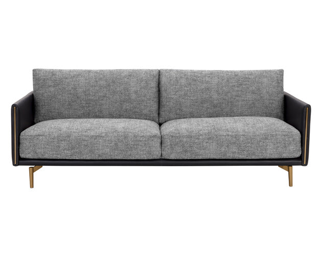 Sunpan Aashi Sofa - Nash Zebra / Coal Black