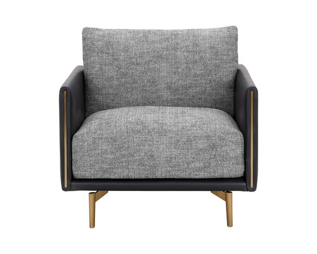 Sunpan Aashi Armchair - Nash Zebra / Coal Black