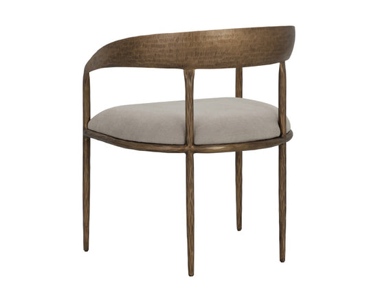 Sunpan Zanatta Dining Armchair - Zenith Taupe Grey