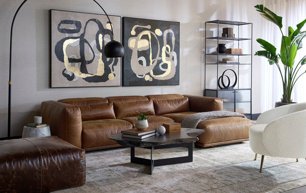 Sunpan Beau Sofa Chaise - RAF