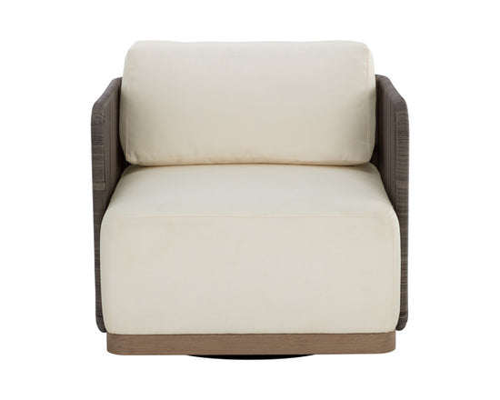 Sunpan Ravenna Swivel Armchair - Stinson Cream