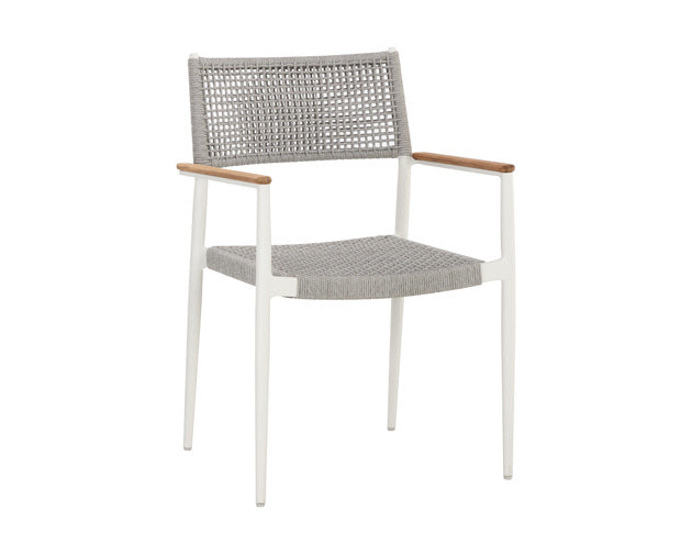 Sunpan Nava Stackable Dining Armchair - Set of Two