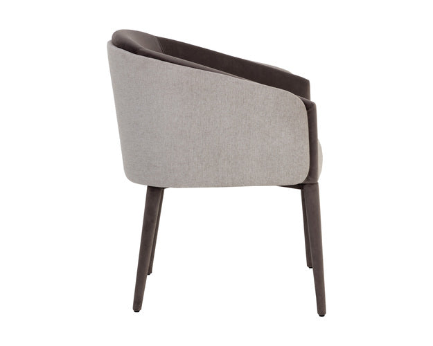 Sunpan Sheva Dining Chair - Ernst Sandstone / Meg Ash