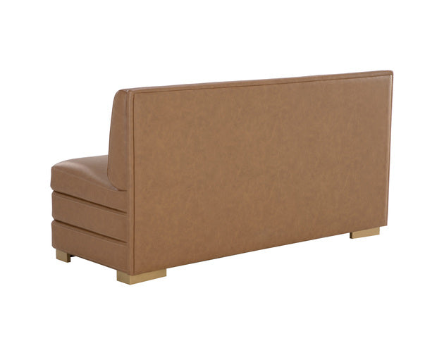Sunpan Radcliff Banquette - Milliken Cognac / Bravo Black