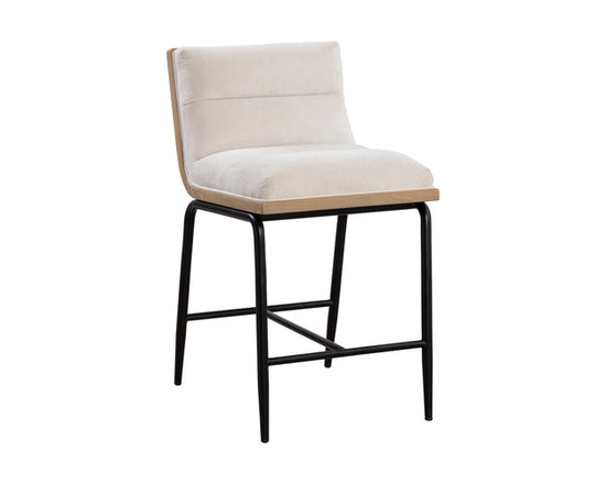 Sunpan Abilene Counter Stool - Polo Club Muslin