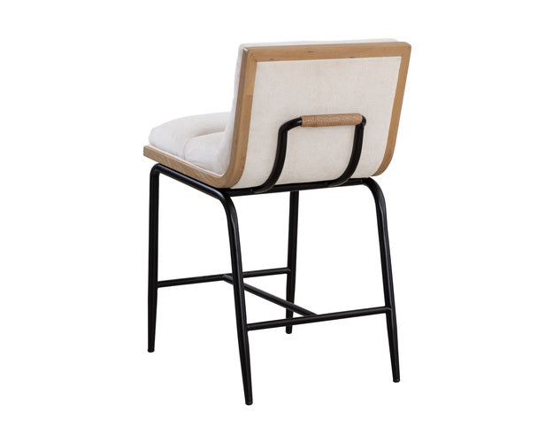 Sunpan Abilene Counter Stool - Polo Club Muslin
