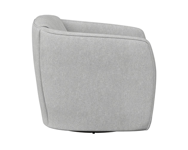 Sunpan Garrison Swivel Lounge Chair - Abbington Navy / Liv Dove