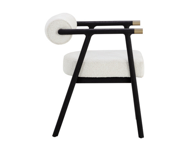 Sunpan Sova Dining Armchair - Copenhagen White
