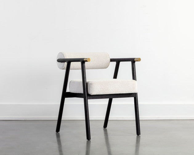 Sunpan Sova Dining Armchair - Copenhagen White