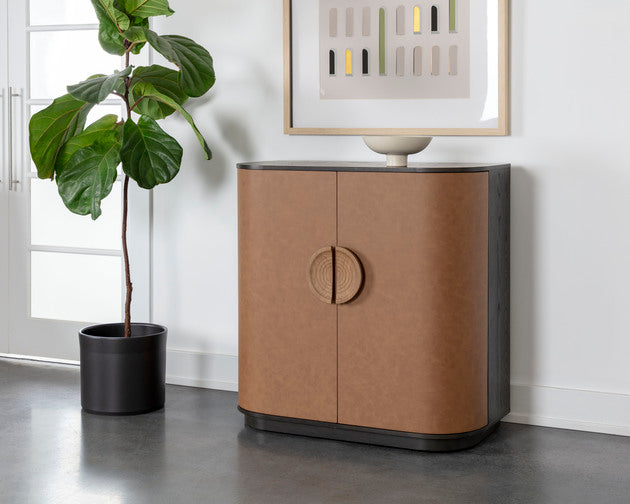 Sunpan Dresden Bar Cabinet - Milliken Cognac