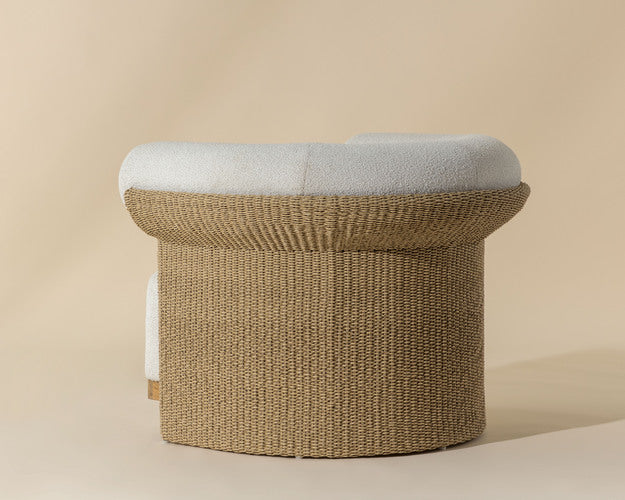 Sunpan Asos Lounge Chair - Louis Cream