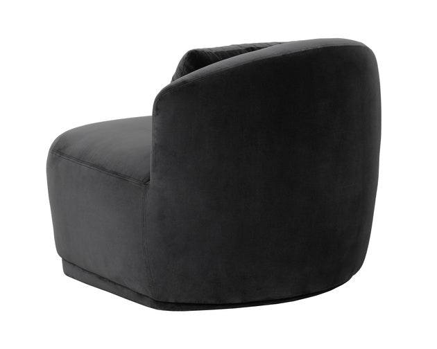 Sunpan Soraya Swivel Armless Chair - Shadow Grey