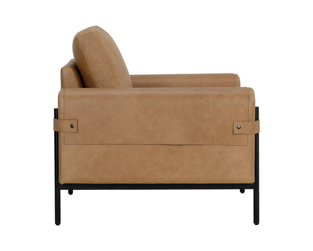 Sunpan Camus Armchair - Ludlow Sesame Leather