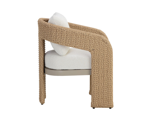 Sunpan Pylos Dining Armchair - louis cream