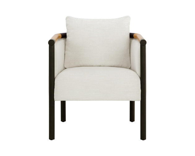 Sunpan Wilder Lounge Chair in Heather Ivory Tweed