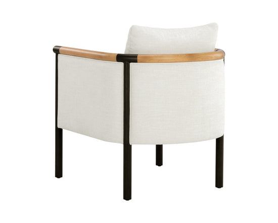Sunpan Wilder Lounge Chair in Heather Ivory Tweed