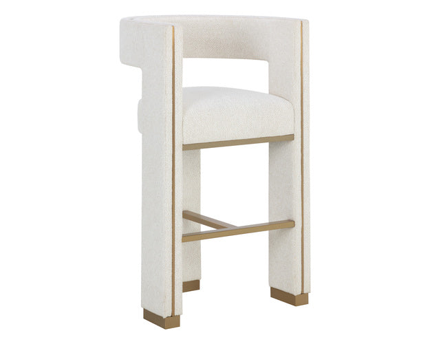 Sunpan Adamina Bar Stool Rhea in Light Barley